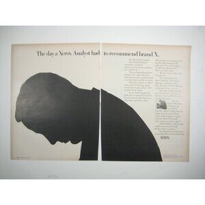 Vintage 1967 Xerox 660 Copier Advertisement Print 2 Page READ